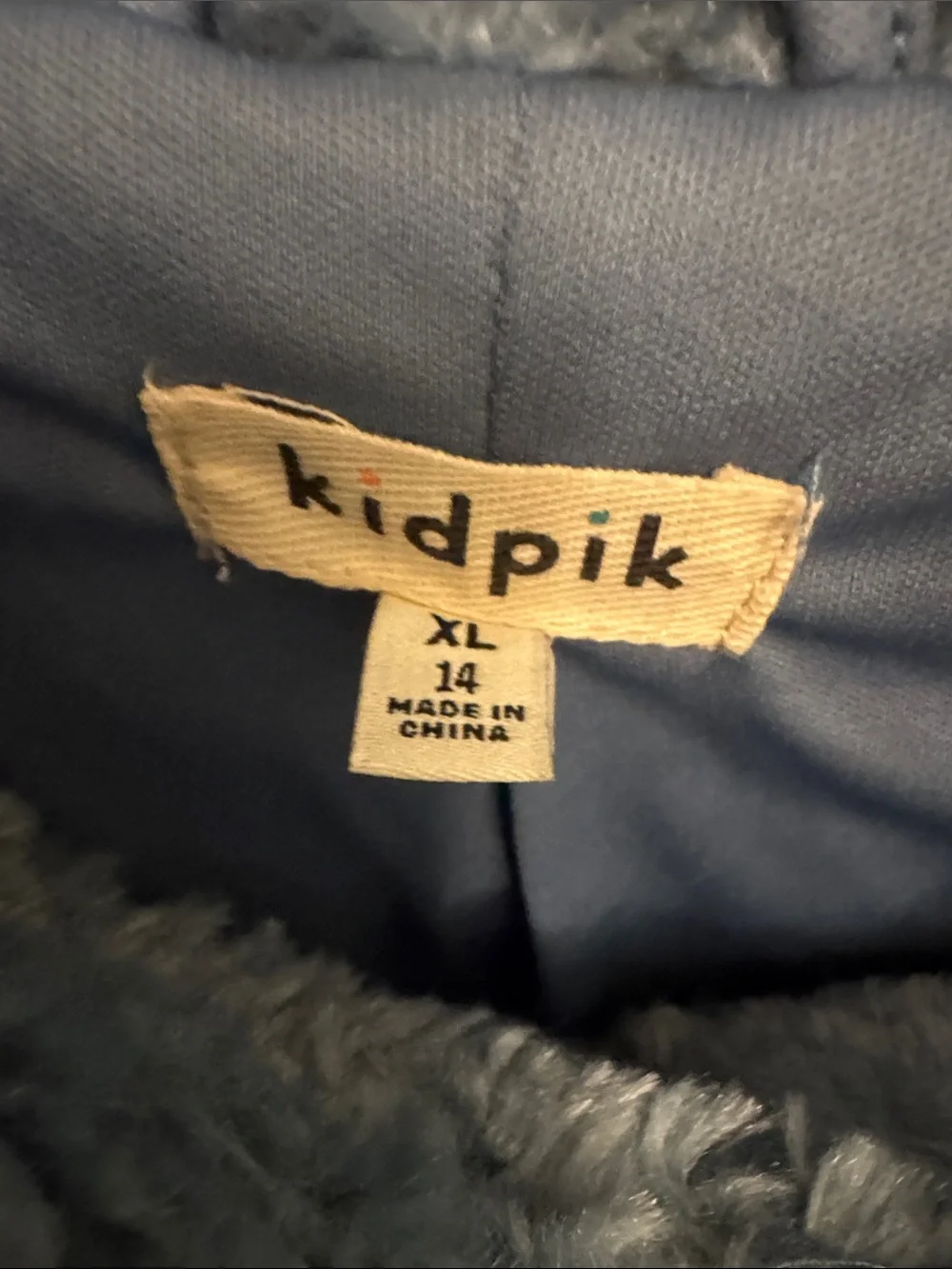 kidpik Plush Light Blue Faux Fur Puffer Jacket